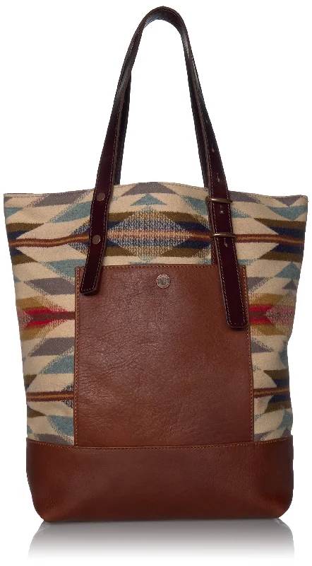 tote bag patterned leather style-Pendleton Women's Open Tote, Wyeth Trail, One Size