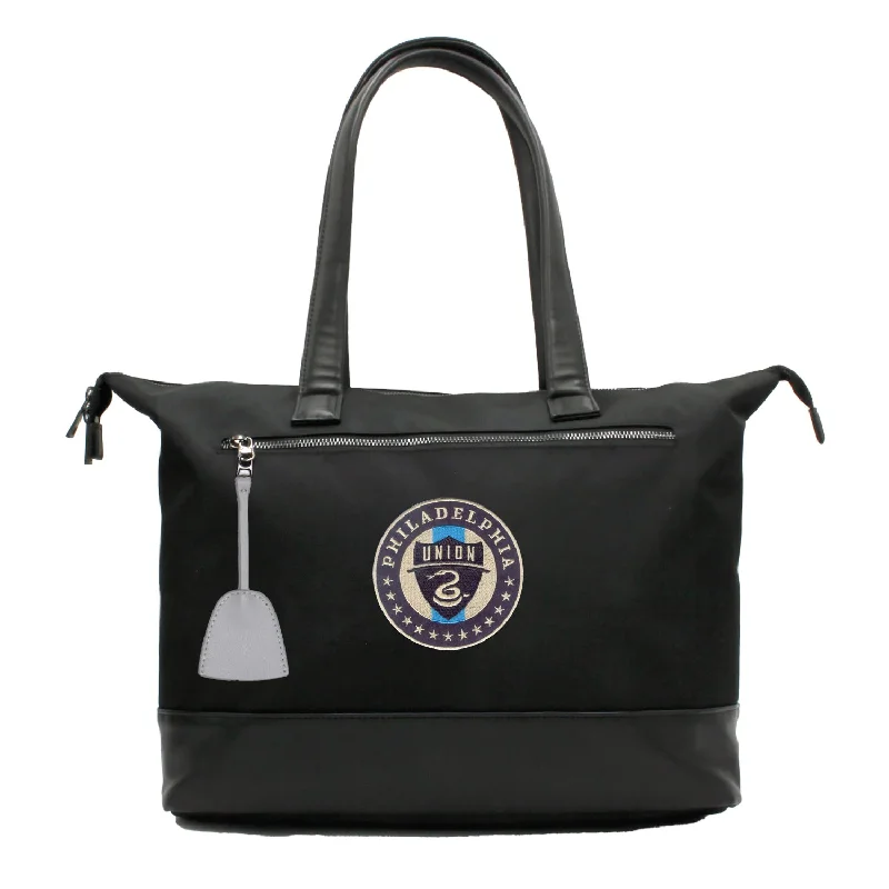 tote bag beige-Philadelphia Union Laptop Tote Bag -GRAY