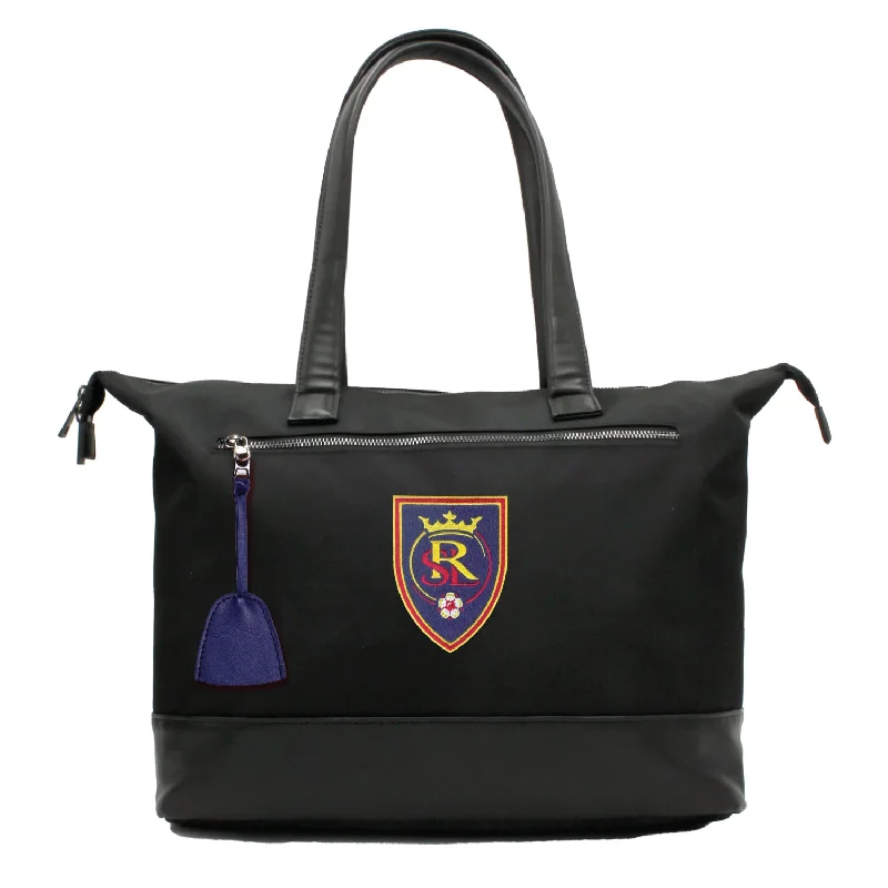 tote bag durable canvas-Real Salt Lake Laptop Tote Bag -NAVY