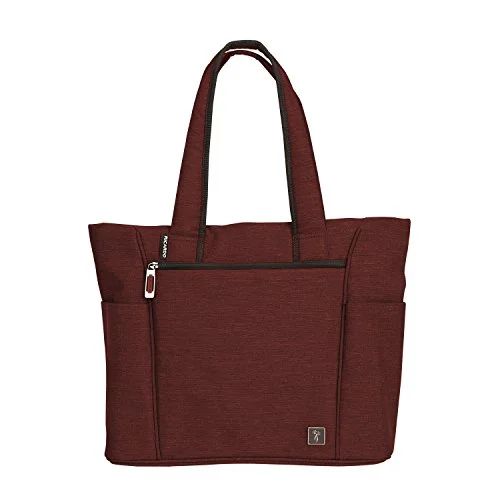 tote bag shoulder leather style-Ricardo Beverly Hills Malibu Bay Travel Beach Tote, Wine, One Size