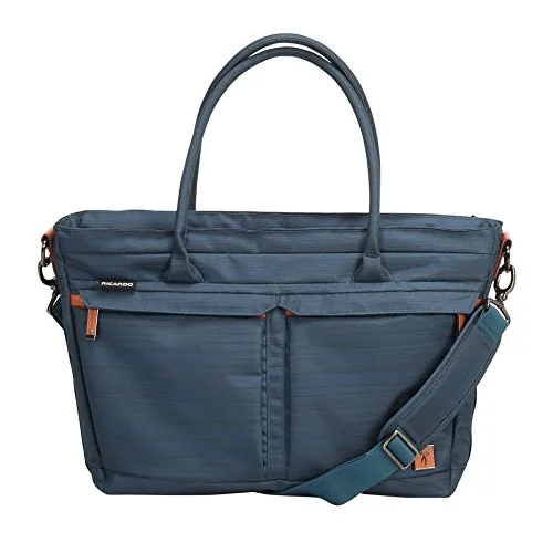 tote bag versatile leather style-Ricardo Beverly Hills San Marcos 18-Inch Shopper Tote, Midnight Teal