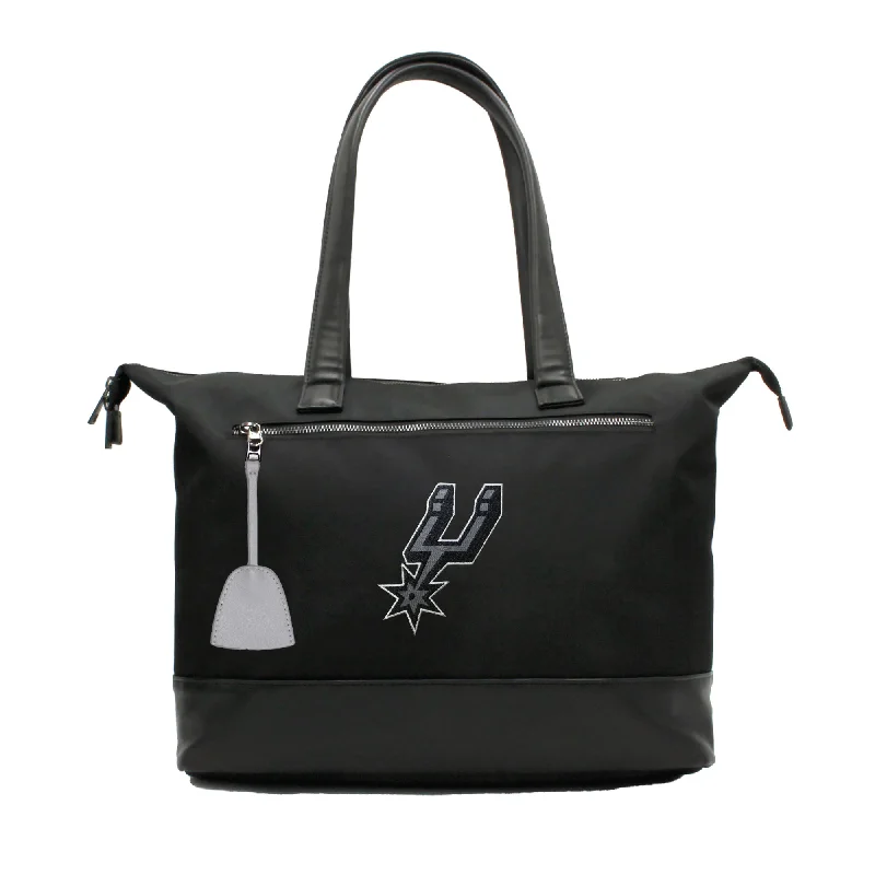 tote bag embroidered leather canvas-San Antonio Spurs Premium Laptop Tote Bag