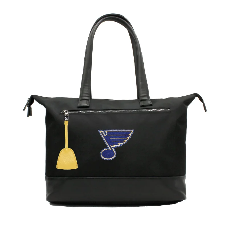 tote bag leather black-St Louis Blues Premium Laptop Tote Bag