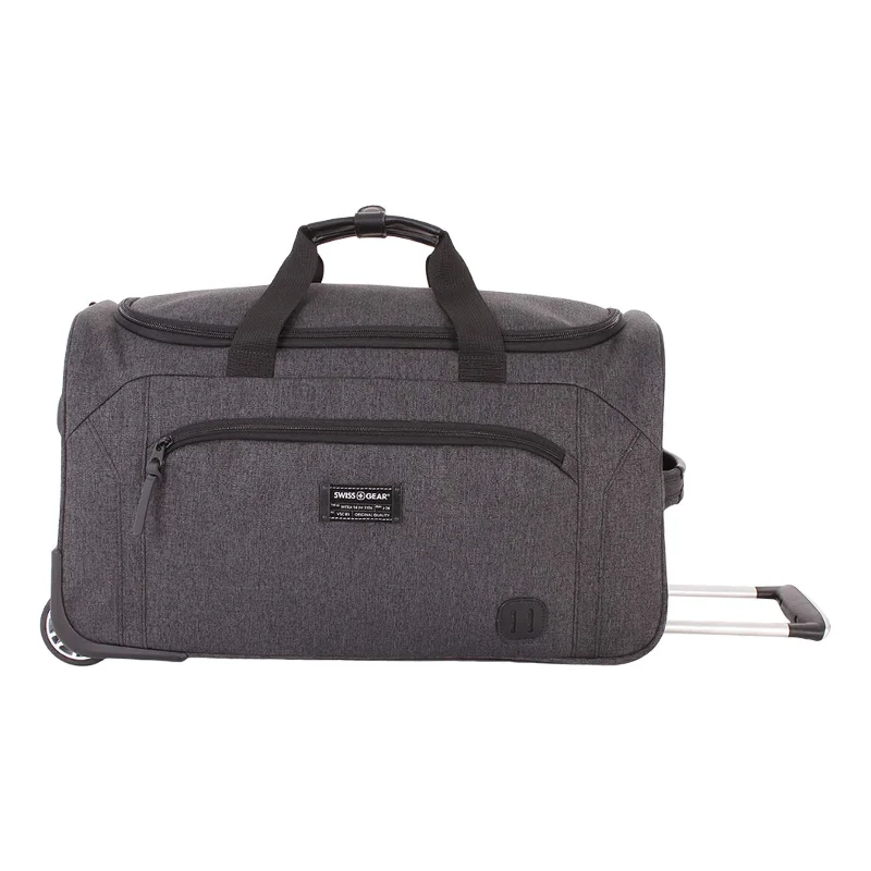 SWISSGEAR 7368 Travel Duffel, Heather Grey (19" Rolling)