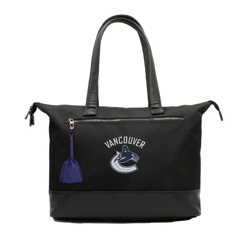 tote bag value leather-Vancouver Canucks Premium Laptop Tote Bag