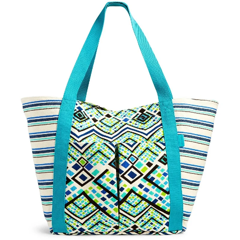 tote bag crossbody-Vera Bradley Canvas Beach Tote