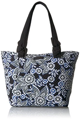 tote bag premium leather-Vera Bradley Hadley East West Tote, Snow Lotus