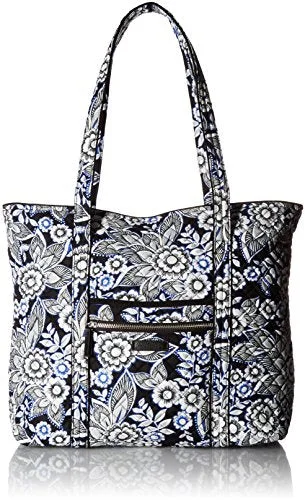 tote bag outdoor canvas-Vera Bradley Iconic Vera Tote-Signature, Snow Lotus, One Size