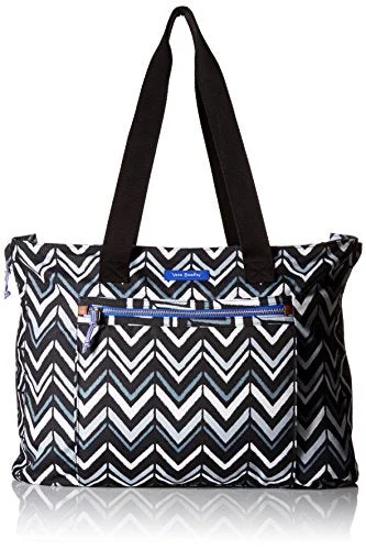 tote bag soft canvas-Vera Bradley Lighten Up Expandable Tote, Lotus Chevron