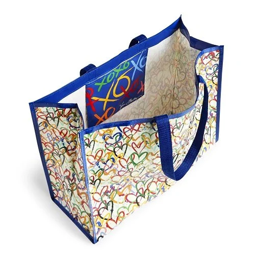 tote bag patterned leather-Vera Bradley Market Tote In Pop Art