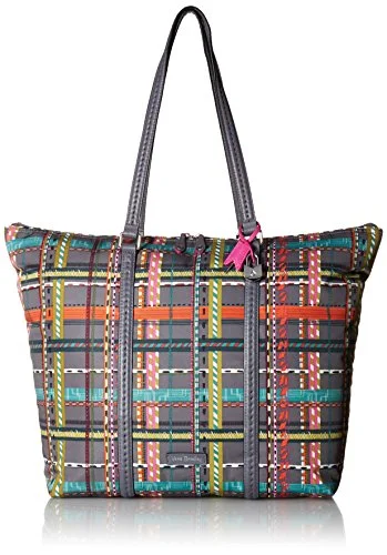 tote bag printed canvas-Vera Bradley Midtown Tote, City Plaid