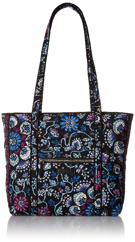 tote bag handmade canvas-Vera Bradley Signature Cotton Small Vera Tote, Bramble