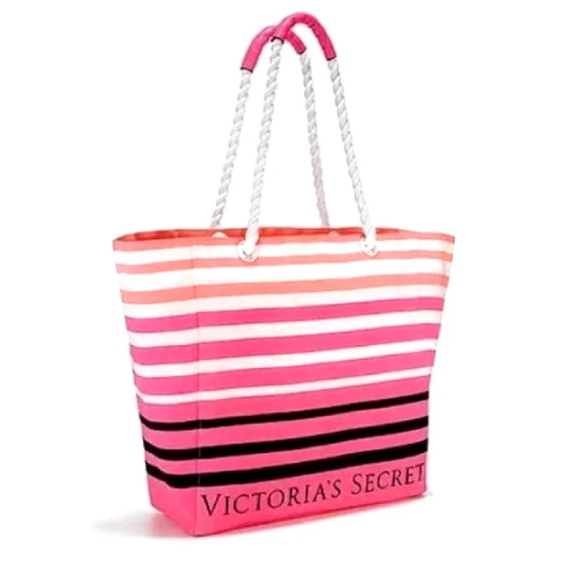 tote bag versatile leather-Victoria's Secret Limited Edition Summer Tote Beach Bag Rope Handle