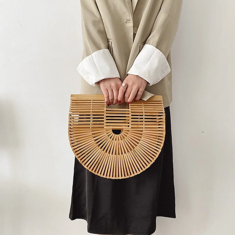 tote bag foldable-Vintage Bamboo Tote