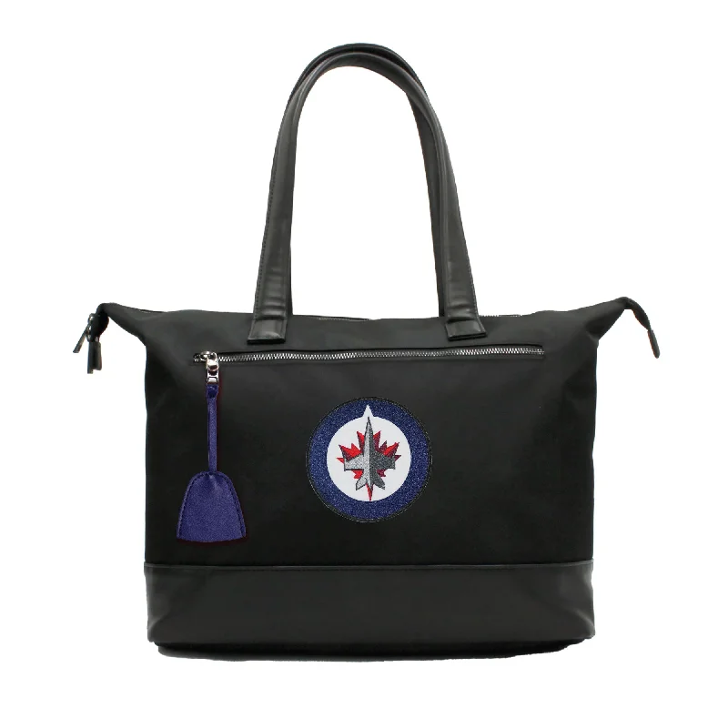 tote bag crossbody canvas-Winnipeg Jets Premium Laptop Tote Bag