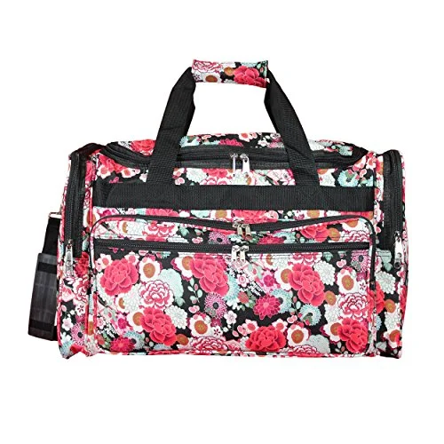 World Traveler 22" Duffle Duffel Bag, Flowers, One Size